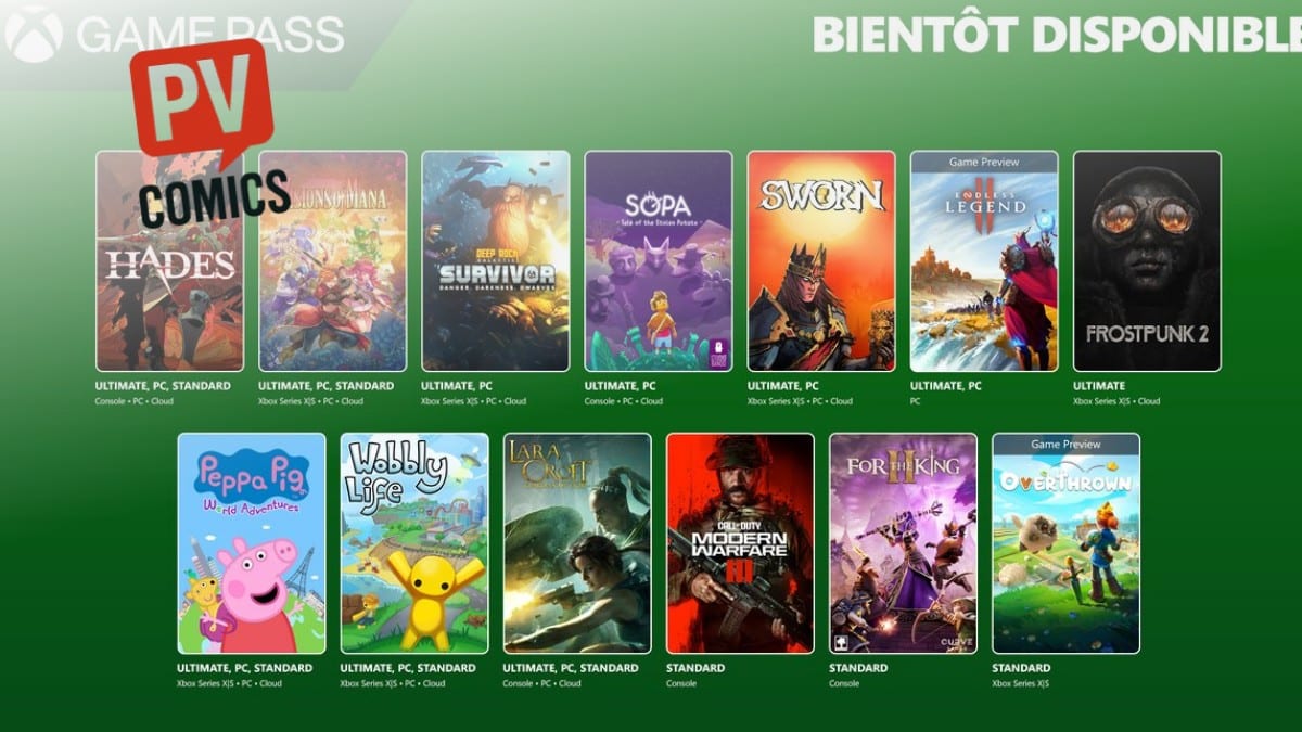 jeux Xbox Game Pass disponible -poster